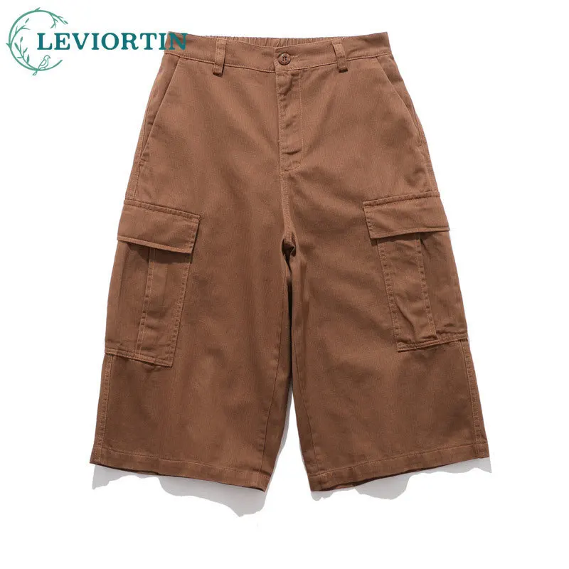 Spring European and American high street China-Chic street men and women's working clothes Japanese casual shorts capris