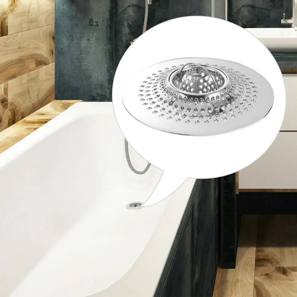 

Detachable Drain Hair Catcher Catch Hair Practical Shower Drain Hair Stopper Sturdy Alloy Tub Drain Protector Bathroom
