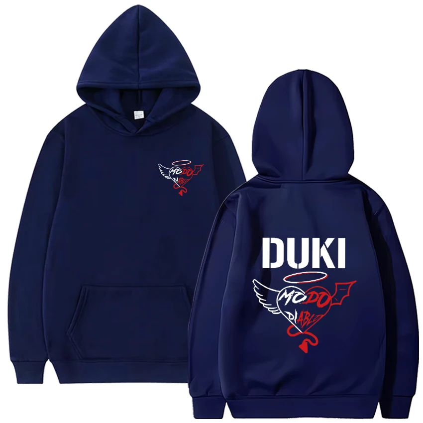 Rapper Duki Modo Dlablo Band Merch Hoodies Mens Women Pullovers Fashion Hip Hop Oversized Sweatshirts Vintage Hip Hop Clothing