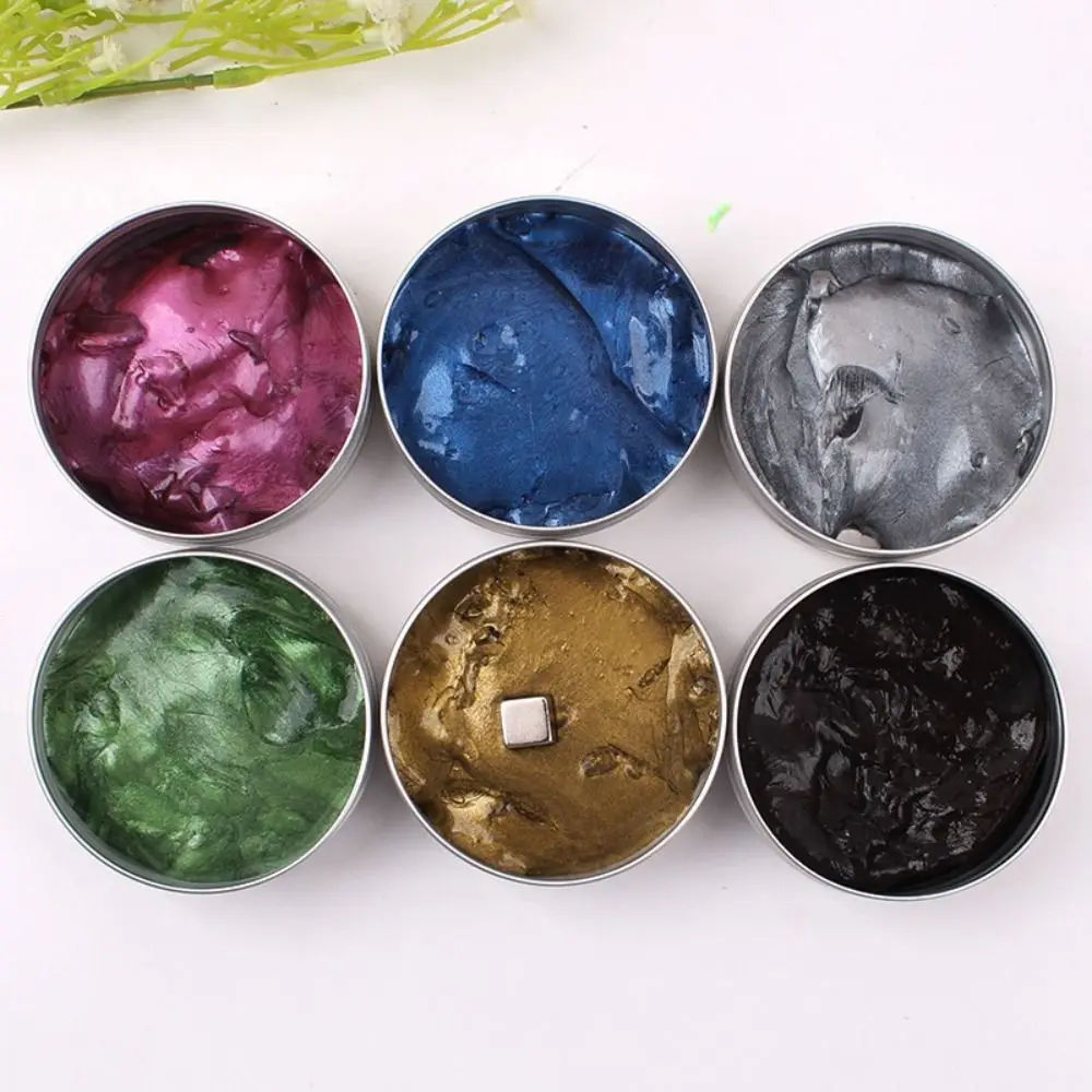 Resin Magnetic Bouncing Mud Ferrofluid Colored Clay Magnetic Suction Clay with Magnet Interactive Mud Playdough Kids Toys