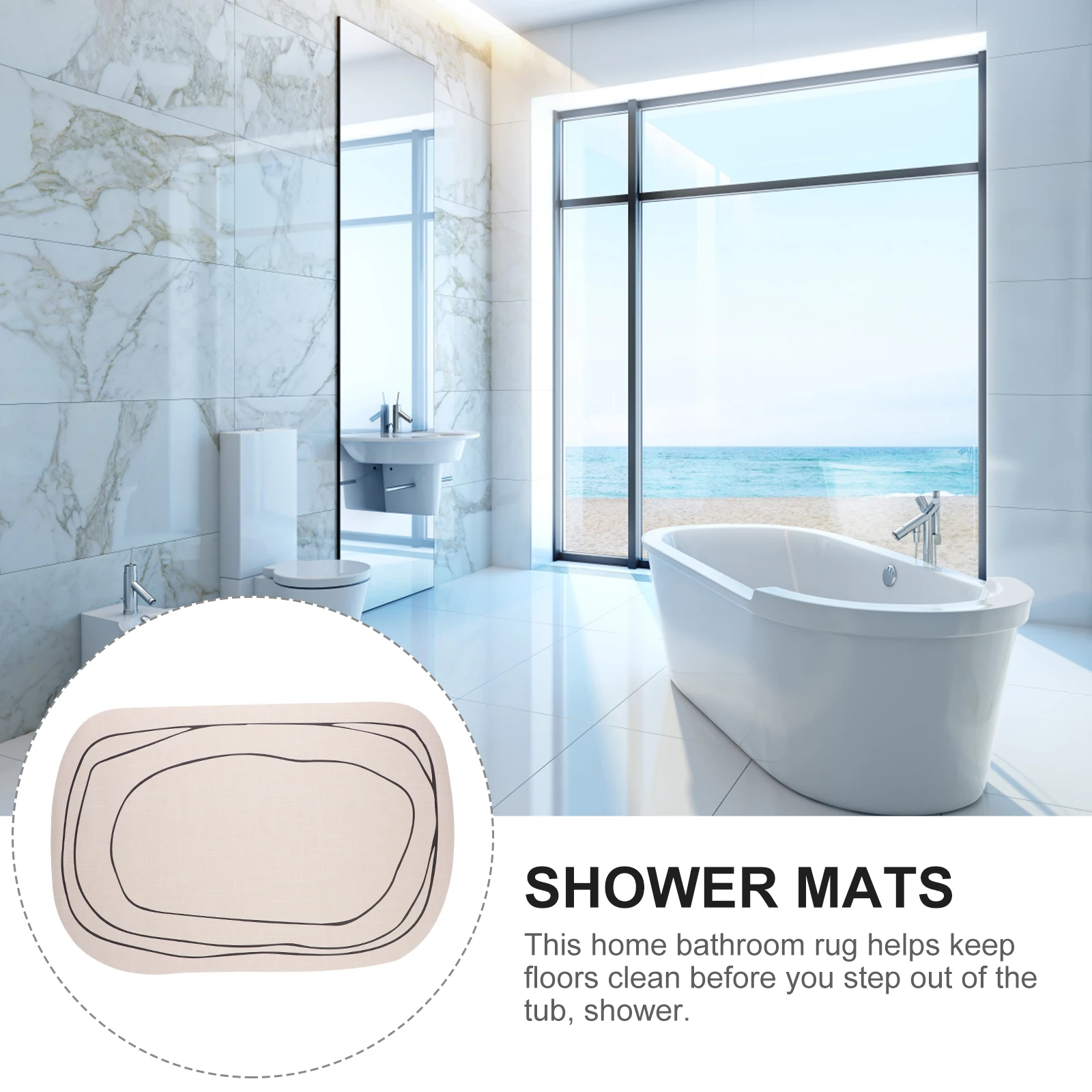 

Rugs Non-slip Floor Mat Bathroom Washable Mats Bathtub Nonslip Household Anti-skid for