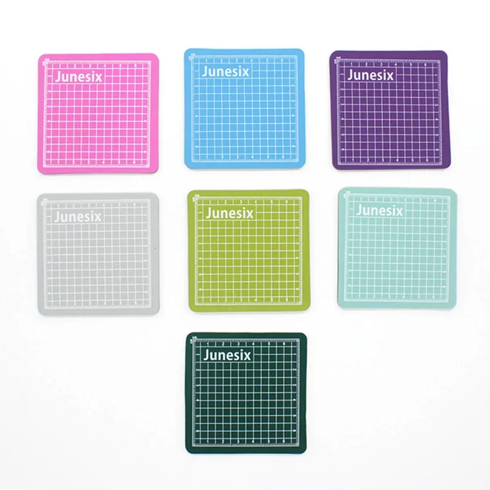 حصيرة قطع صغيرة 8 سنتيمتر * 8 سنتيمتر بولي كلوريد الفينيل قطع مجلس الحصير الحصير لوحة الحفر اكسسوارات للحرف اليدوية الصغيرة tapete de corte