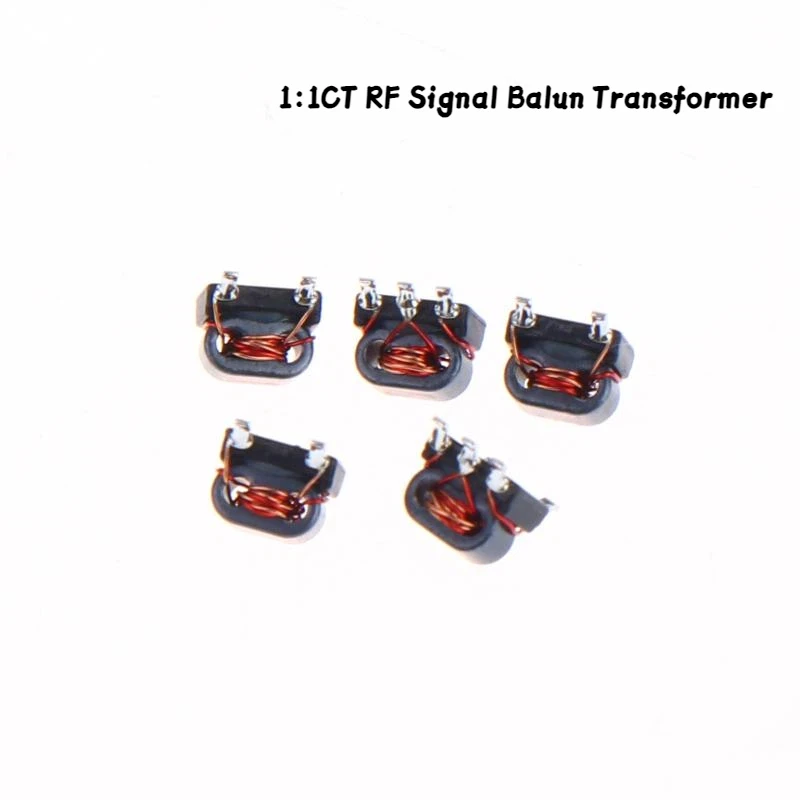 2/5Pcs TC1-1T RF BalunTransformer 0.4-500MHz 1:1 CT Impedance 50Ω Flux Coupled 1:1 Balanced Unbalanced Converter Signal
