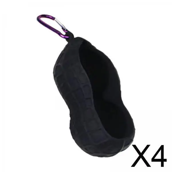 

Silicone Golf Ball Holder Double Slot Lightweight Protective Pouch Peanut Shape Golf Accessories Bag for Golf Training