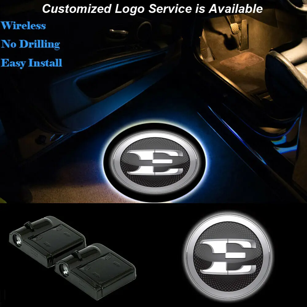 

2pcs E Logo Wireless LED Car Door Courtesy Welcome Laser Projector Shadow Light for Stinger