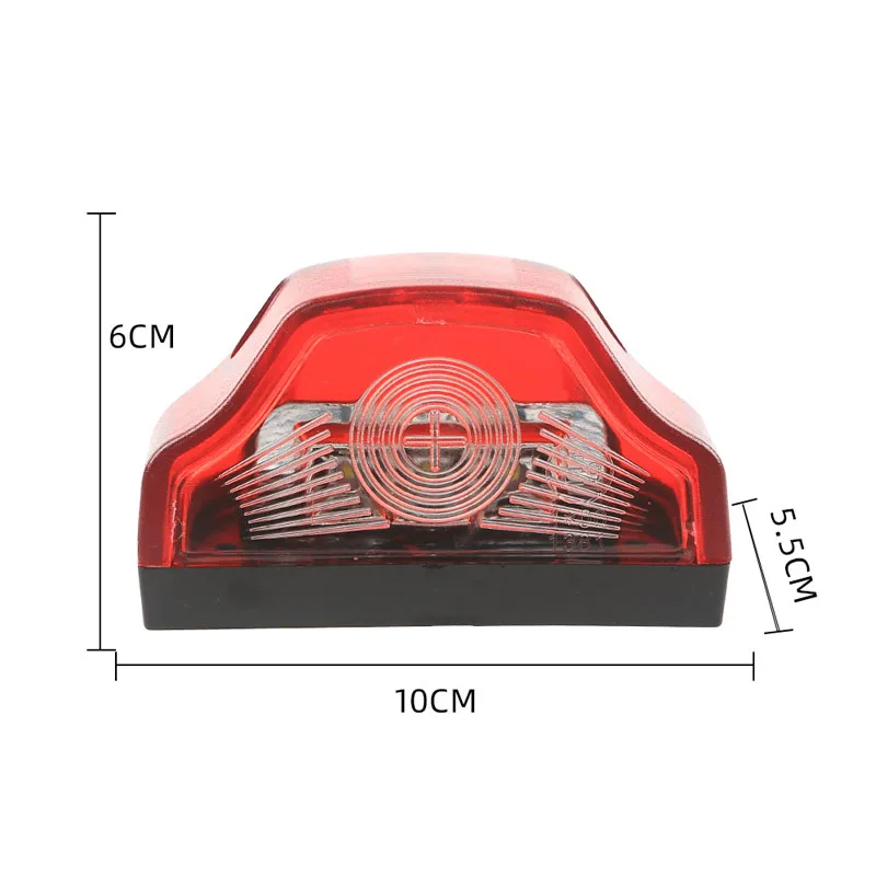 KOOJN-Plaque de planificateur de camion portable, lumière blanche, 12V, voiture brumeuse, nuit, iode, remorque, 2 pièces