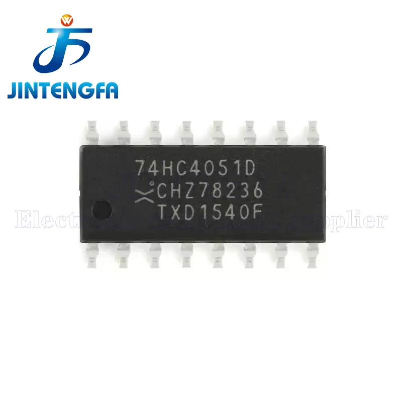 10PCS 74HC4051D 74HC4051PW SOP-16 TSSOP-16  HC4051 74HC4051 8-channel Analog Multiplexer Demultiplexer IC SMD Chip