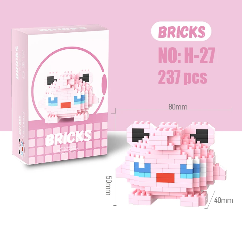 Gengar Spielzeug Lega Bausteine Pokémon Action Cartoon Charakter Pikachu Bulbasaur Charmander Modell Für Kinder Geburtstag Geschenke