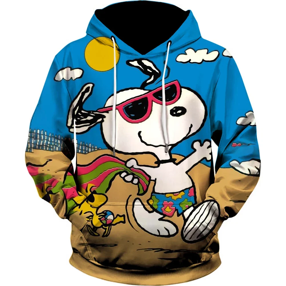 

Autumn and Winter Cartoon Men's Hoodie 3D Printed Disney Snoopy Pattern Children's Hoodie Fashion Street Casual Men's Hoodie