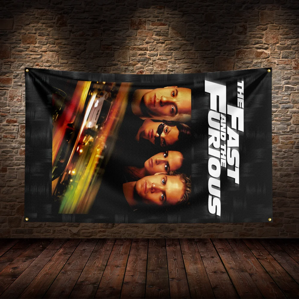 3x5 Ft f-fast and Furiouss Flag Warrior Movie Poster Adventure Tapestry Background Yard Idea For Party Banner Table Wall Decor