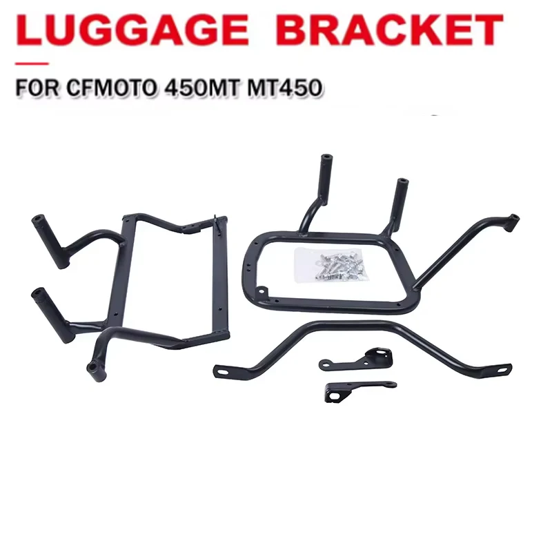 

Motorcycle Top Case Panniers Saddlebag Luggage Rack Rear Luggage Carrier Bracket Sidebox Mount Holder For CFMOTO 450MT