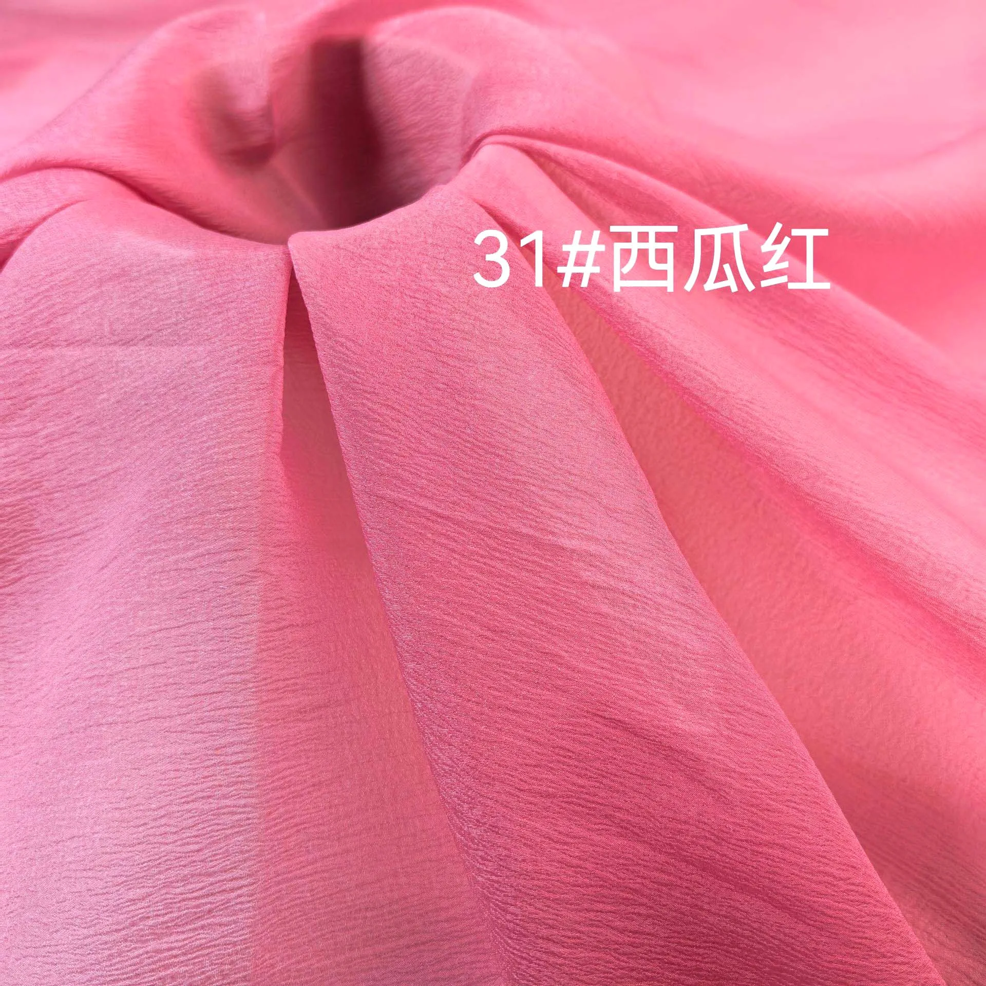 Vintage gerimpelde organza bubble zand zachte comfortabele unieke kleur ademende praktische stof voor high-end avondjurkjurk