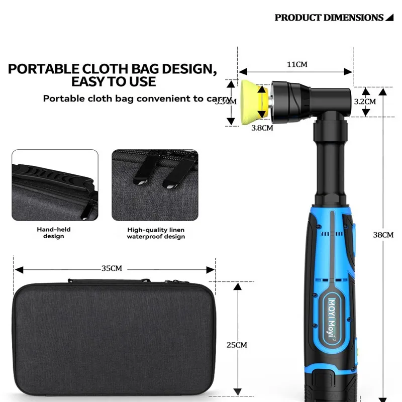 Detail polishing machine, household small wireless handheld electric car, chrome plated lithium electric toothbrush, polishing m