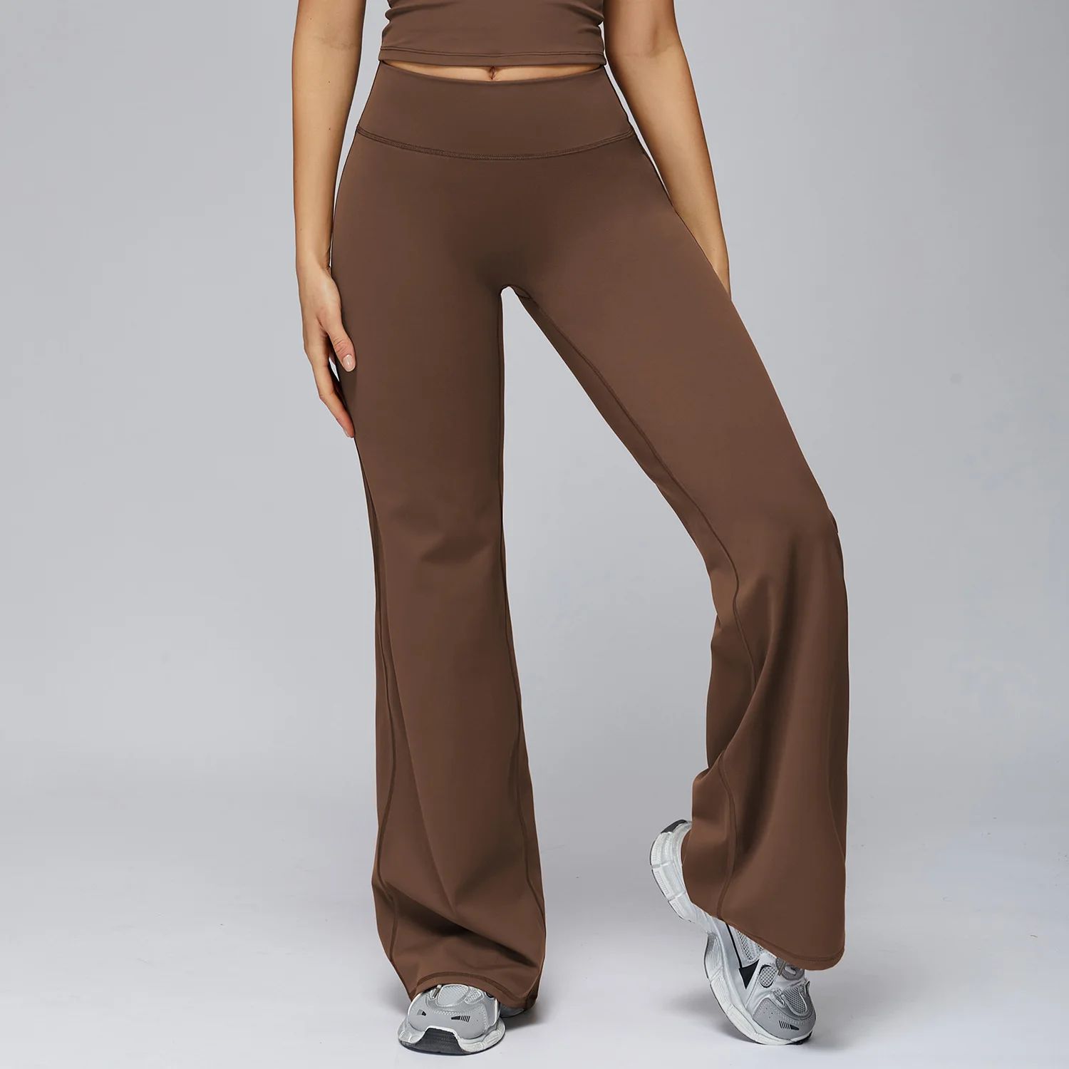 High Waist Flared Leggings Women Gym Fitness Yoga Pants Workout Runing Sport Leggings Women's Control Tummy Yoga Wide Leg Pants