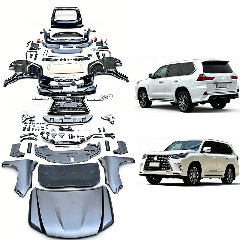 High Quality Facelift Conversion 1:1 PP Body Kit Fit for LX570 2008-2015 Upgrade To 2021 OEM Style Surround Parts