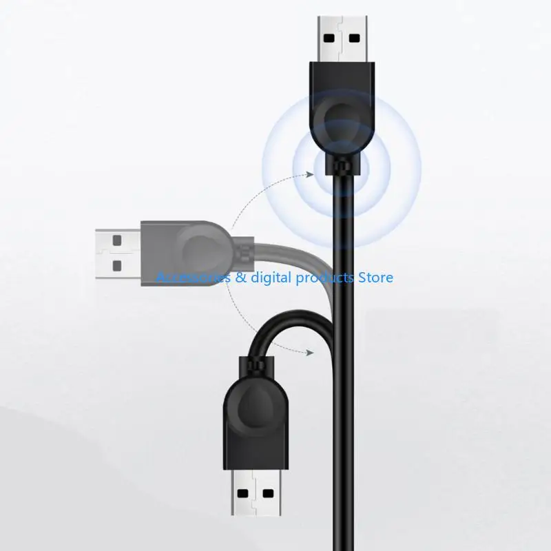 77JD High Speeding USB3.0 Extension Cable 5Gbps Male to Female Connector Data Transfer