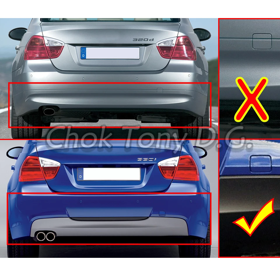 For BMW 3 E90 LCI M SPORT 2005-2008 2009 2010 2011 51128041134 Rear Bumper Tow Hook Eye Cover Lid Auto Towing Hauling Trim Cap