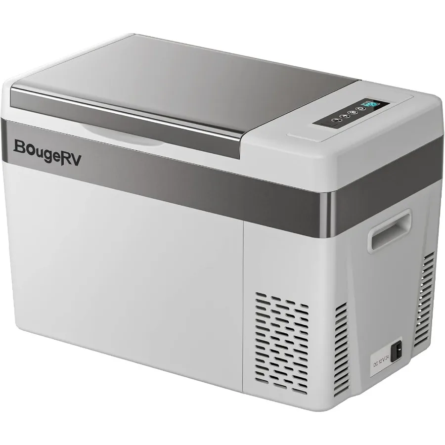 

12 Volt Refrigerator With Cover 30 Quart Portable Freezer Compressor Cooler Compatible with 12/24V DC and 110240V AC Dual Volta