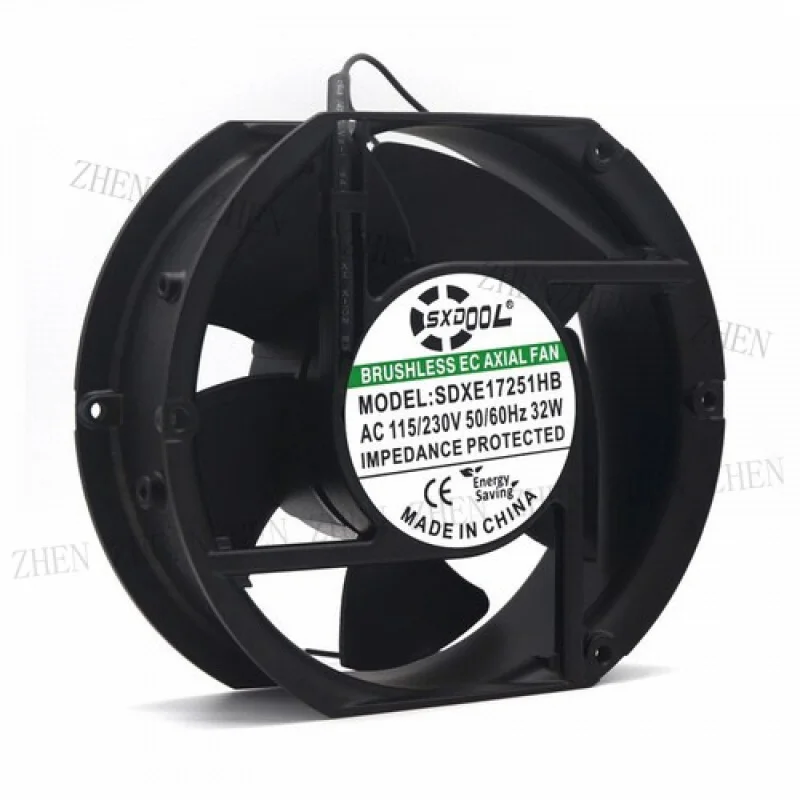 

Y Y for AXIAL 1751 115V 230V AC 172mm x 150mm x 51mm 4000rpm Strong Air Flow 272CFM fan