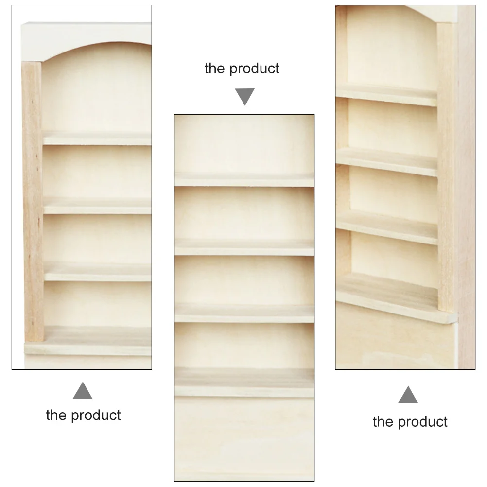Bibliothèque de maison de courses, vitrine d'étagère, mini modèle, meubles de bricolage, décoration d'intérieur