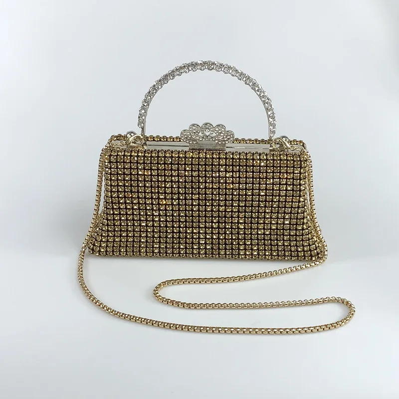 

Dinner Diamond Rhinestone Women's Box Bag Fashion Shoulder Handbag Premium Bag Handbags Luxury Designer Bolsas Marcas Originales