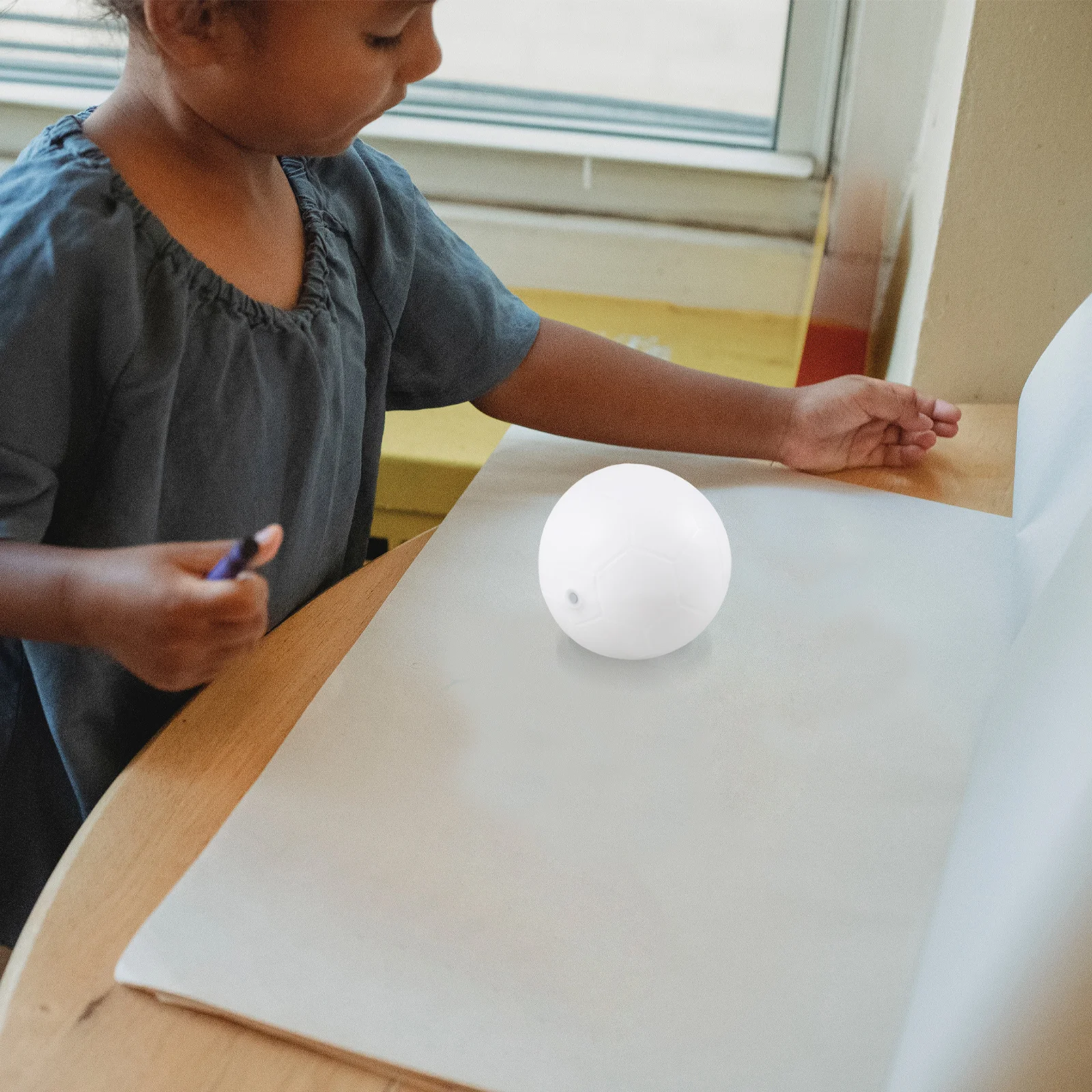 

18 Cm White Blank Graffiti Soccer Ball Kids Paintable Football DIY Art Craft Sport Game Training Practice Youth Fun Activity