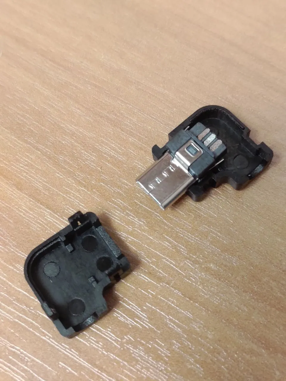 5Pcs ใหม่พลาสติกมุมขวา Micro USB 5Pin 5P Port เสียบปลั๊กตัวเมียชายพลาสติกครอบคลุม HY1418