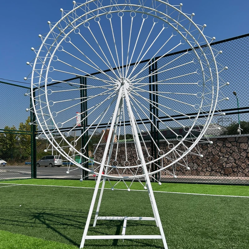 Wedding props Large wrought iron Ferris wheel floor ornament model Outdoor decoration Wedding decoration window