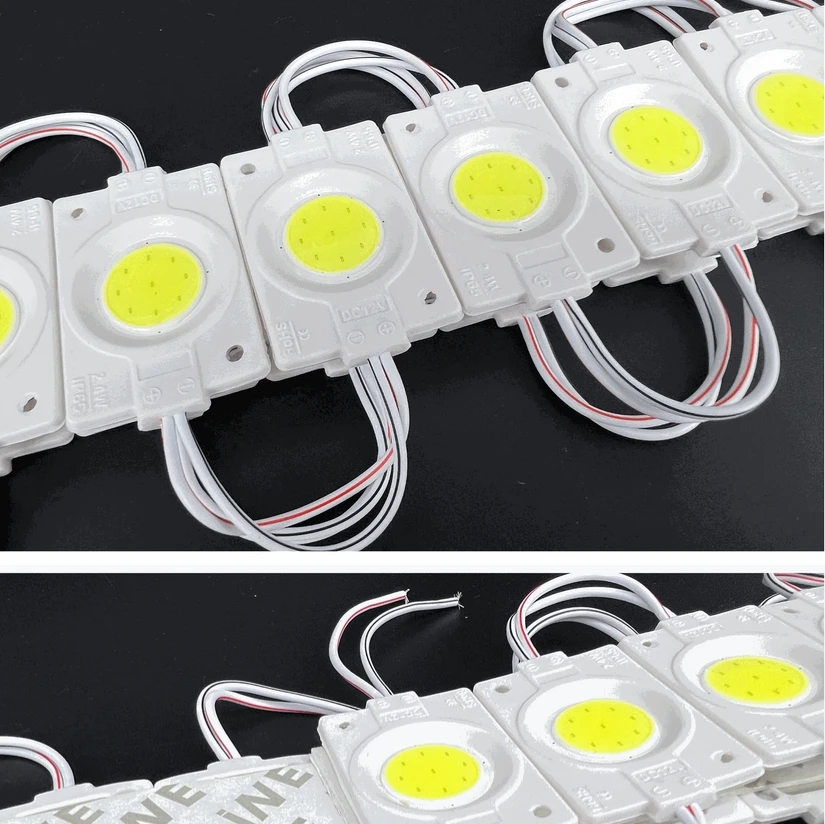 Led Module 12V Cob Mini Led Light Waterproof Advertisement Led Panel Digital Sign Warm White Red Green Blue Yellow