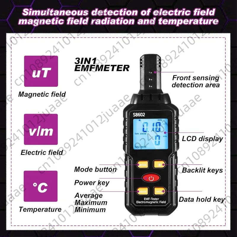 Multi-piece ghost hunting equipment kit with electromotive force meter, ghost hunting research box, tape recorder, etc