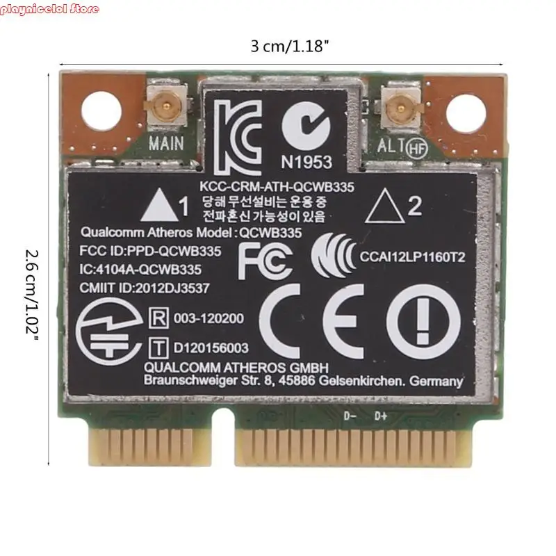 E8BA WiFi NetworkCard สำหรับ HPATHEROS WIRLESS MINI PCIE 802.11bgn Wifi Wlan Card