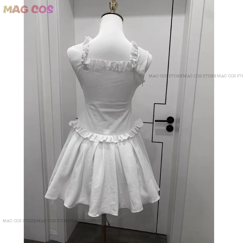 Game Wonderful Everyday Cosplay Takashima Zakuro Cosplay Costume White Dress Skirt School Uniform Women Halloween Roleplay Suit