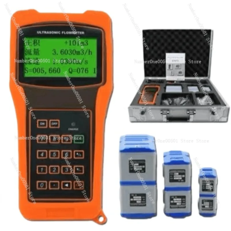 TUF-2000H/HT-2000H Handheld Portable Ultrasonic Flowmeter, External Clamp