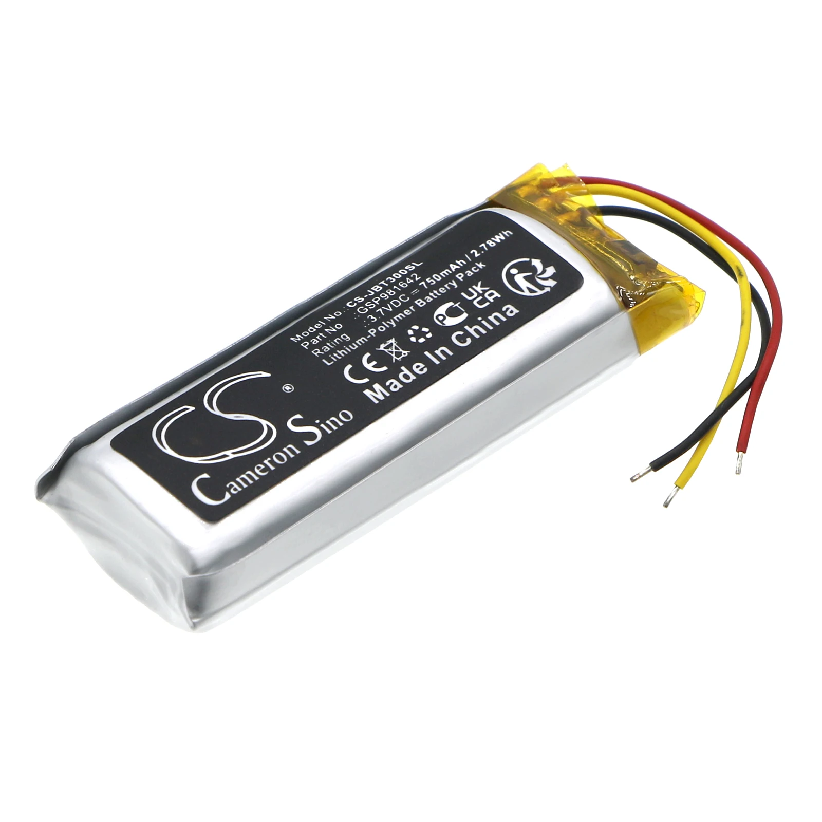 

Wireless Headset 750mAh / 2.78Wh Battery For JBL TUNE Beam Charging Base GSP981642