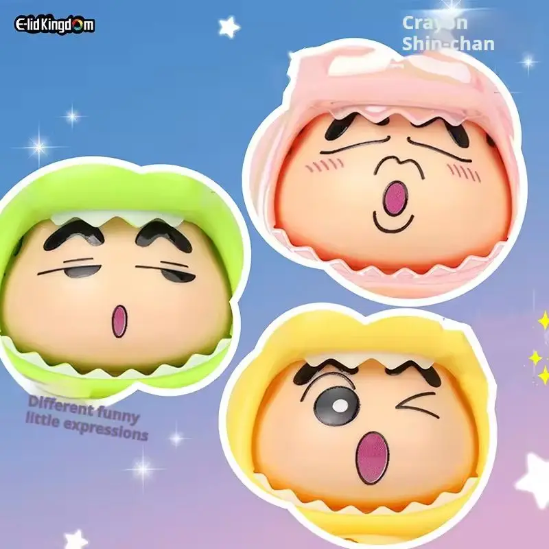 W magazynie Kredka Shin Chan Pudełko z niespodzianką Kreatywna peryferyjna niespodzianka Zmieniająca twarz Tajemnicze pudełko Kolekcja Model Zabawki Niestandardowy prezent