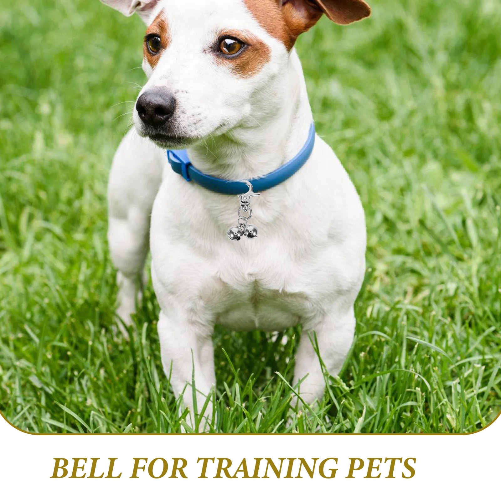 2PCS Pet Necklace Bell Dog Collar Accessories Cat Supplies Bells Metal Decorative Hanging Crafted Diy Puppy Locket Accessories