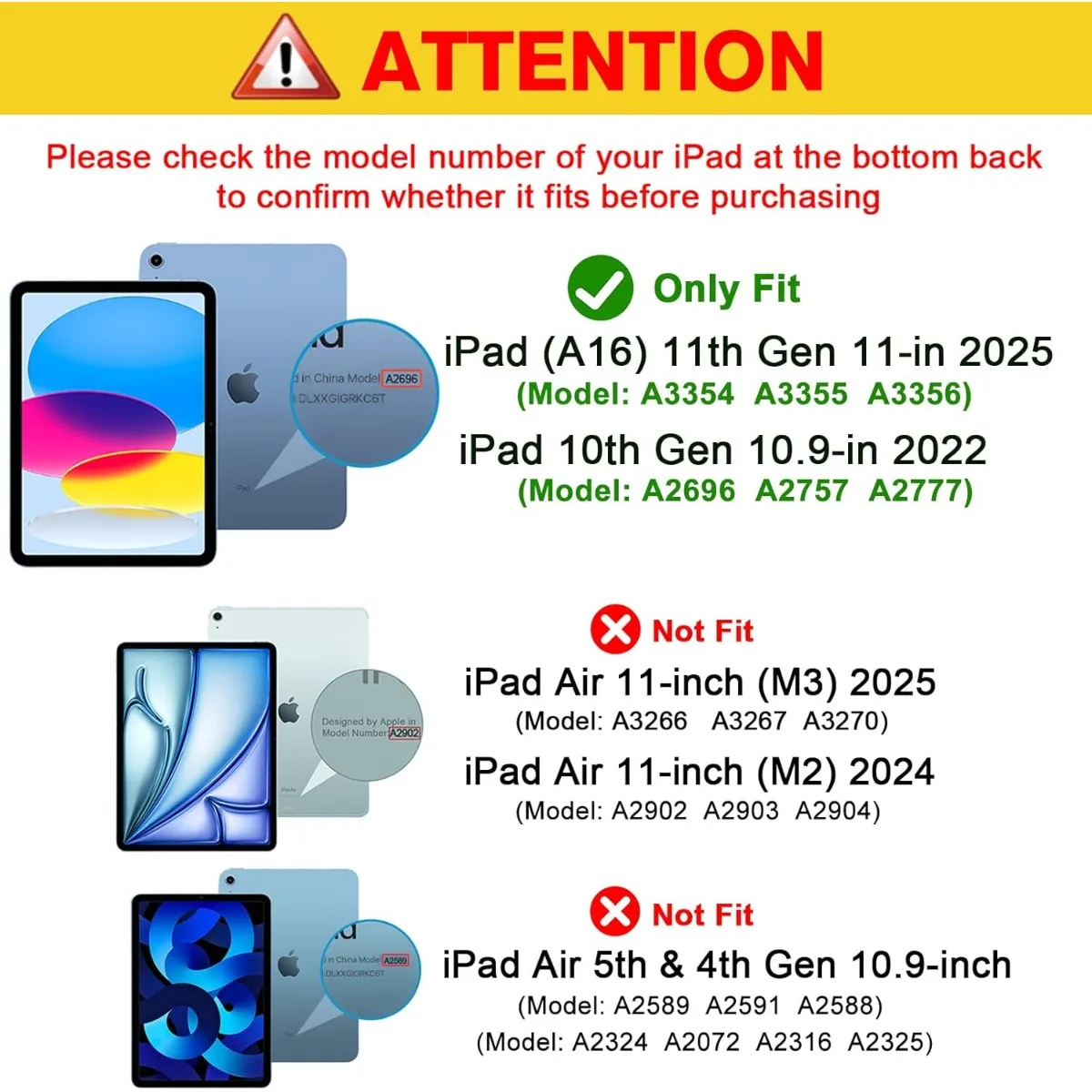 for iPad (A16) 11th Generation 11 Inch 2025/ iPad 10th  10.9 Inch 2022 Case, Slim Smart Cover with Translucent Hard Shell Back