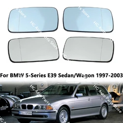 For BMW 5-Series E39 Sedan/Wagon 1997-2003 Car Front Heated Rearview Mirror Side Mirror Glass Car Styling