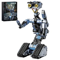 1176PCS Short Circuit MOC Johnny 5 Robot Model Building Block Set Movie Military Mechanical Robot Model Toys for Children Gift