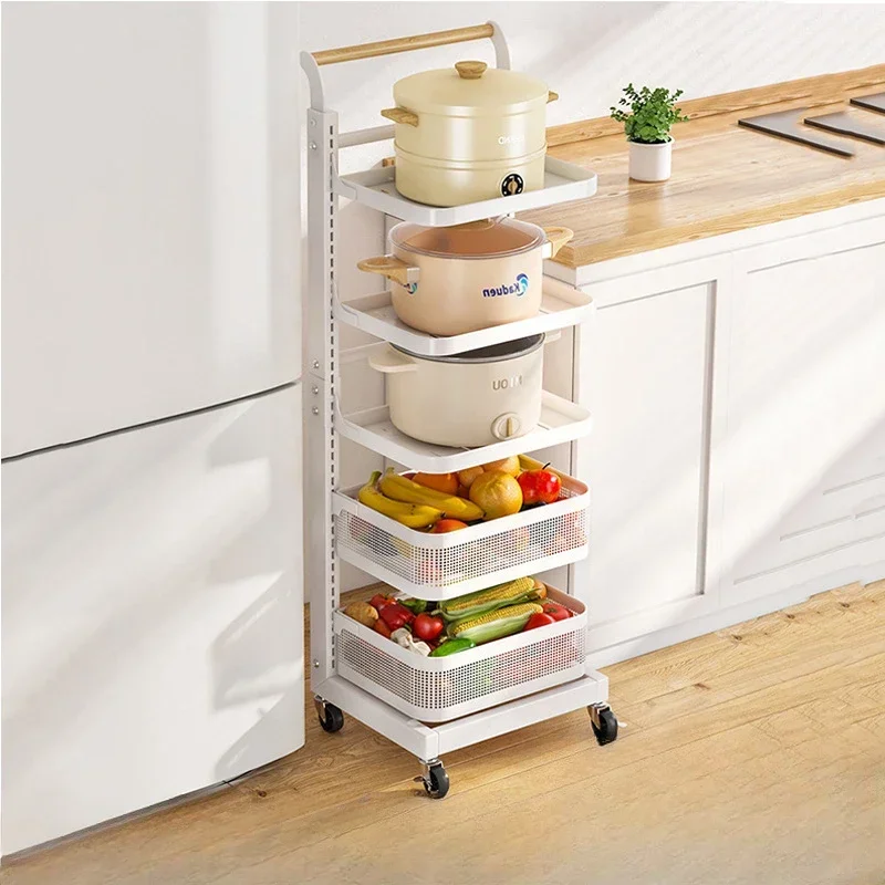 Adjustable Kitchen Pot RackHome Organizer ShelfMulti-layer Removable Clip StorageKitchen Accessories Holder New Arrivals