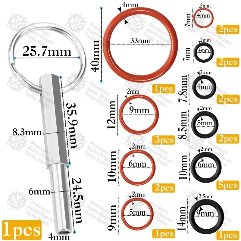 Coffee Machine Repair Tools & Matching Silicone O‑rings, Suitable for Jura Coffee Makers