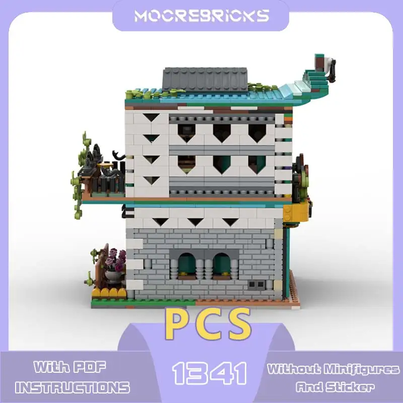 อิฐสถาปัตยกรรมอาร์เคดเมืองแบบจำลองคลาสสิก MOC-173712สถานที่สำคัญมุมมองถนนของเล่นบล็อกตัวต่อของขวัญที่เก็บรวบรวมไว้สำหรับเด็ก