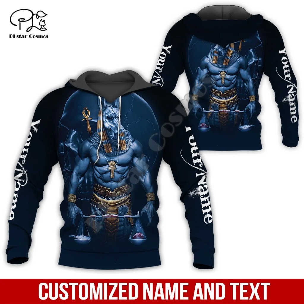 Ancient Egypt Anubis Horus Sphinx Pharaoh Tattoo Retro Tracksuit 3DPrint Harajuku Pullover Unisex Casual Funny Jacket Hoodies X1