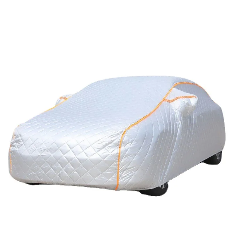 Custom Universal Full Car Cover, Thick Quilted Winter Ice Snow Frost Protector, Waterproof UV Sun Shade Car Body Cover
