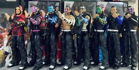 6-7inch wrester figure Jeff Hardy doll MJX Hyper Go H8P 1/8 RC Car Bronco Baja 1000 TRX4
