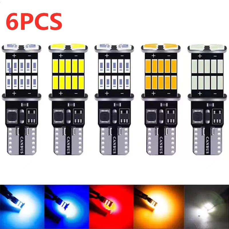 Canbus 자동차 LED 전구, BMW 미니 쿠퍼 R56, R53, E90, E46, F20, F10, E39, Z4 용, 인테리어 돔 트렁크 램프, 주차 조명, 2/6x, T10, W5W, 12V 썸네일 7
