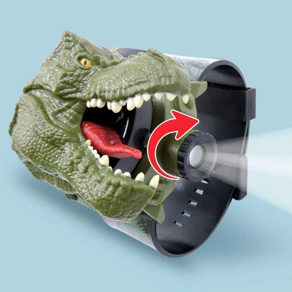 

Tyrannosaurus Rex Electronic Students Clock Educational Digital WristWatch Dinosaur Projection Watch Cartoon Watch