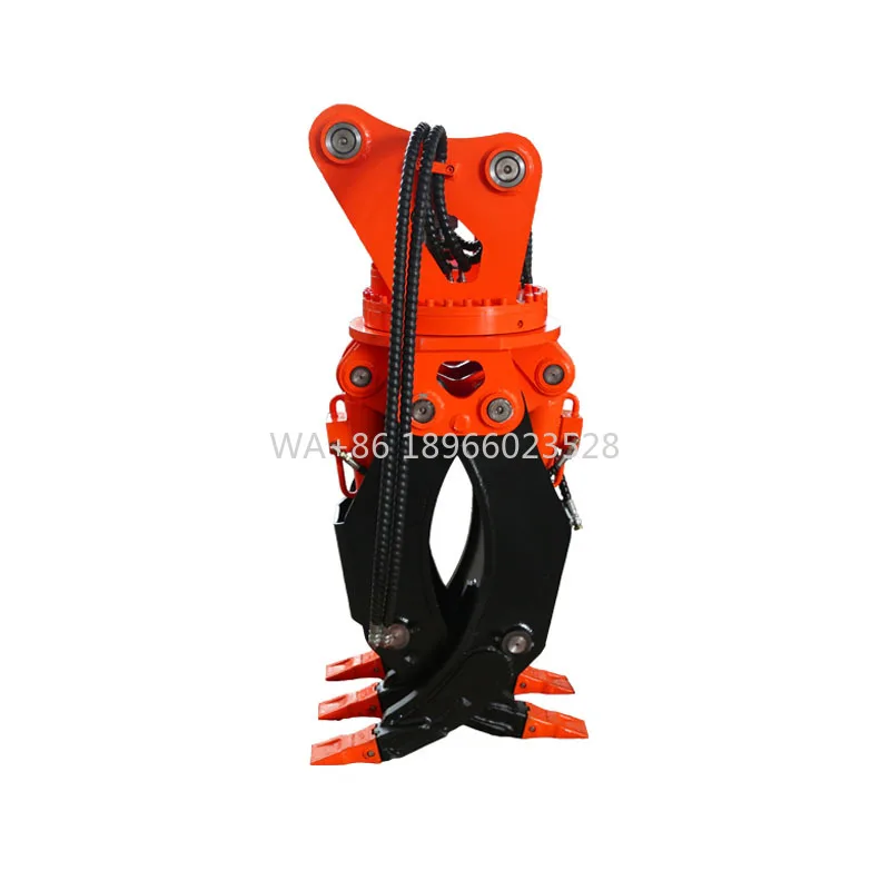 

Excavator Attachment Rotating Thumb Hydraulic Grapple Log Grab Rock Grapple Rotating Grapple for Stones/timber