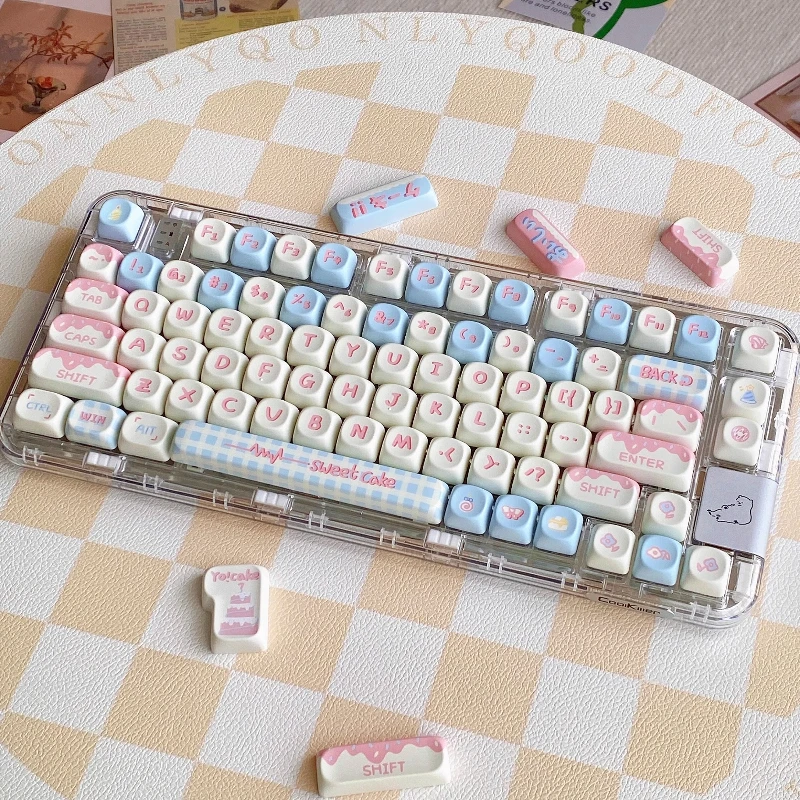 

Cake Original Keycaps MOA/SOA Profile Magnetic switch Custom Hand-Drawn For Mechanical Keyboards Gaming Custom Typing Peripheral