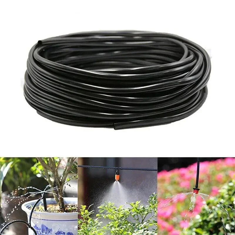 5M DIY Garden Watering Drip Irrigation Hose System Distribution Tubing Watering Line Garden Drip Irrigation Hose for Watering